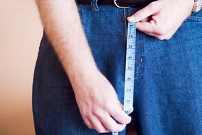 měření velikosti penisu